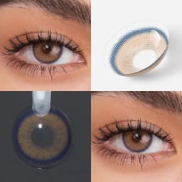 VISUASHOW Neala Myopia Colored Contact Lenses 2pcs Small Pupil Natural Brown Contact Lens 1-Year Use Color Contacts For Eyes