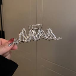 Fashion Snake Crystal Tassel Hair Claw Clips For Women Girls Geometric Metal Hair Crab Hairpins Headwear Hair Accessories