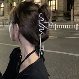Fashion Snake Crystal Tassel Hair Claw Clips For Women Girls Geometric Metal Hair Crab Hairpins Headwear Hair Accessories