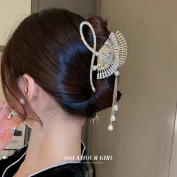 Fashion Snake Crystal Tassel Hair Claw Clips For Women Girls Geometric Metal Hair Crab Hairpins Headwear Hair Accessories