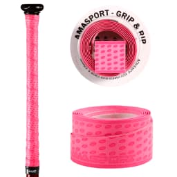 AMASPORT Anti-Slip Overgrip Softball Baseball Bat Grip Tapes Pink Sweatband