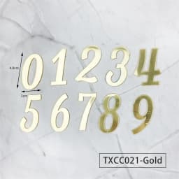 Golden Mirror Acrylic A-Z English Letter Alphabet Cake Decorating for Birthday Party Wedding Dessert DIY Decoration Cake Toppers