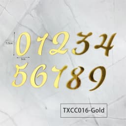 Golden Mirror Acrylic A-Z English Letter Alphabet Cake Decorating for Birthday Party Wedding Dessert DIY Decoration Cake Toppers