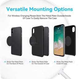 Metal Disk Sticker Sheet for Magnetic Car Phone Holder Universal Iron Sheet Sticker Stand Mobile Phone Magnet Holder Mount