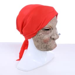 Halloween Latex Masks Cosplay Smoking Old Women Grandma Mask Costumes Props