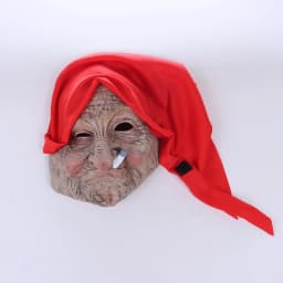 Halloween Latex Masks Cosplay Smoking Old Women Grandma Mask Costumes Props