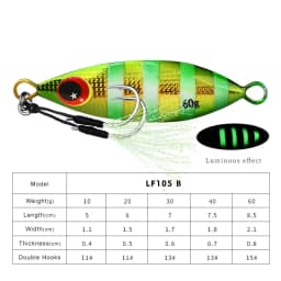Big Jig Fishing Lure Weights 10g-60g Fishing Jigs Saltwater Lures Metal Bass Jig Isca Artificial Fake Fish Glitter Holographic
