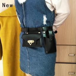 2 Piece Women's Belt Bag Luxury Designer Tactical Waist Bags Female Leather Flap Fanny Pack Shoulder Crossbody Chest Bag Purse