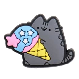 1Pcs PVC Adorable Little Cat Cupcake Sandals Shoe Charms Accessories Food Designer Decoration DIY Adult Bracelet