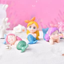 1PC Cute Mermaid Cartoon Cake Decor Mermaid Party Decor Mermaid Theme Under The Sea Party Little Mermaid Birthday Party Decor