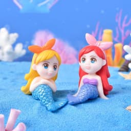 1PC Cute Mermaid Cartoon Cake Decor Mermaid Party Decor Mermaid Theme Under The Sea Party Little Mermaid Birthday Party Decor