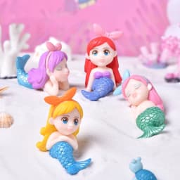 1PC Cute Mermaid Cartoon Cake Decor Mermaid Party Decor Mermaid Theme Under The Sea Party Little Mermaid Birthday Party Decor