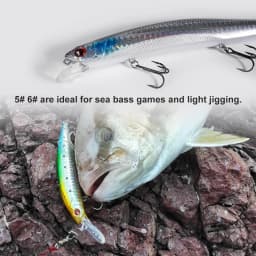 Noeby-Stainless Steel Split Rings, Heavy Duty Fishing, Double Ring Connector, Hook Snap, Swivel for Sea Fishing, Accessories