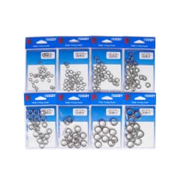 Noeby-Stainless Steel Split Rings, Heavy Duty Fishing, Double Ring Connector, Hook Snap, Swivel for Sea Fishing, Accessories