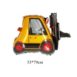 1set Number Balloon Tower Vehicle Excavator Truck Balloons for Boy's Construction Birthday Party Decorations DIY Gifts Supply