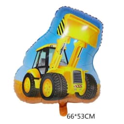 1set Number Balloon Tower Vehicle Excavator Truck Balloons for Boy's Construction Birthday Party Decorations DIY Gifts Supply
