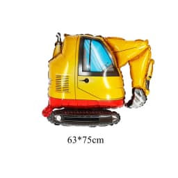 1set Number Balloon Tower Vehicle Excavator Truck Balloons for Boy's Construction Birthday Party Decorations DIY Gifts Supply