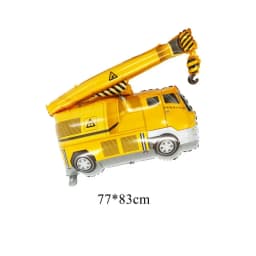 1set Number Balloon Tower Vehicle Excavator Truck Balloons for Boy's Construction Birthday Party Decorations DIY Gifts Supply