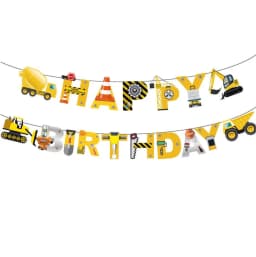 1set Number Balloon Tower Vehicle Excavator Truck Balloons for Boy's Construction Birthday Party Decorations DIY Gifts Supply
