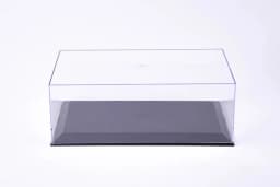 1/18 Clear Display Show Case Showcase for Diecast & Resin Car Models Toy Car Black Base Dustproof Figure Storage Clear Box