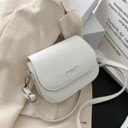Yogodlns Trendy Saddle Shoulder Bag Women PU Leather Crossbody Bag Simple Solid Color Flap Messenger Bag Designer Handbags Pouch