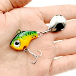 1Pcs Rotating Metal VIB vibration Bait Spinner Spoon Fishing Lures 5/10/15/20g Jigs Trout Winter Fishing Hard Baits Tackle Pesca