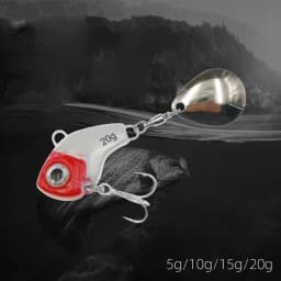 1Pcs Rotating Metal VIB vibration Bait Spinner Spoon Fishing Lures 5/10/15/20g Jigs Trout Winter Fishing Hard Baits Tackle Pesca
