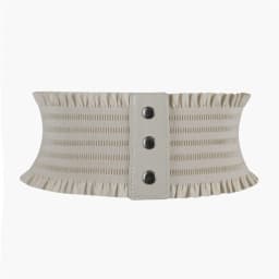 Women Vintage Skirt Dress Coat Cummerbunds Luxury Wide Belts Stretch Cummerbunds Leather Waistband Elastic Corset Band