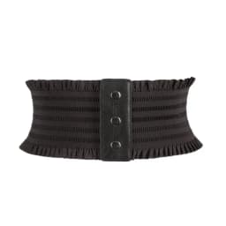 Women Vintage Skirt Dress Coat Cummerbunds Luxury Wide Belts Stretch Cummerbunds Leather Waistband Elastic Corset Band