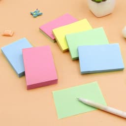 100 Sheets Sticky notes Pads Posits Stationery Paper Stickers Posted It Memo Notepad Notebook School Office Accessories