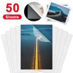 50 Sheets A4 Cold Laminating Film Holographic Sand Foil Adhesive Tape Back Stars Hot Stamping On Paper DIY Package Color Card