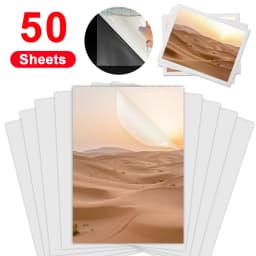 50 Sheets A4 Cold Laminating Film Holographic Sand Foil Adhesive Tape Back Stars Hot Stamping On Paper DIY Package Color Card