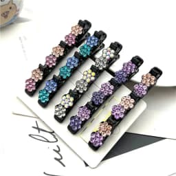 2022 New Fashion Hot Sale All-match Wave Rhinestones Pearl Braided Hair Clip Headband for Women Girl Hair Accessories Headwear