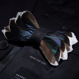 JEMYGINS New Design Men's Wedding Bow Tie Fashion Handmade Feather BowTie Gift for Birthday Party Men Bow Tie Suit Accessories