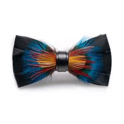 JEMYGINS New Design Men's Wedding Bow Tie Fashion Handmade Feather BowTie Gift for Birthday Party Men Bow Tie Suit Accessories