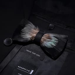 JEMYGINS New Design Men's Wedding Bow Tie Fashion Handmade Feather BowTie Gift for Birthday Party Men Bow Tie Suit Accessories