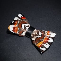 JEMYGINS New Design Men's Wedding Bow Tie Fashion Handmade Feather BowTie Gift for Birthday Party Men Bow Tie Suit Accessories