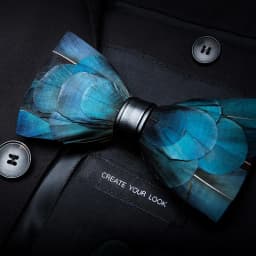 JEMYGINS New Design Men's Wedding Bow Tie Fashion Handmade Feather BowTie Gift for Birthday Party Men Bow Tie Suit Accessories