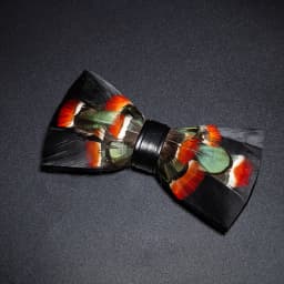 JEMYGINS New Design Men's Wedding Bow Tie Fashion Handmade Feather BowTie Gift for Birthday Party Men Bow Tie Suit Accessories