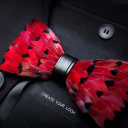 JEMYGINS New Design Men's Wedding Bow Tie Fashion Handmade Feather BowTie Gift for Birthday Party Men Bow Tie Suit Accessories