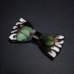 JEMYGINS New Design Men's Wedding Bow Tie Fashion Handmade Feather BowTie Gift for Birthday Party Men Bow Tie Suit Accessories