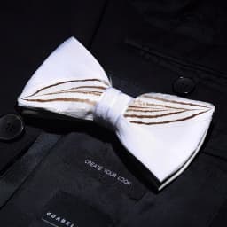 JEMYGINS New Design Men's Wedding Bow Tie Fashion Handmade Feather BowTie Gift for Birthday Party Men Bow Tie Suit Accessories