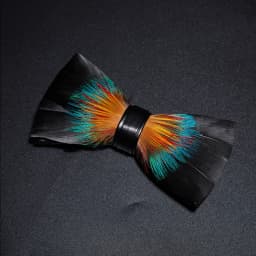 JEMYGINS New Design Men's Wedding Bow Tie Fashion Handmade Feather BowTie Gift for Birthday Party Men Bow Tie Suit Accessories