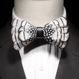 JEMYGINS New Design Men's Wedding Bow Tie Fashion Handmade Feather BowTie Gift for Birthday Party Men Bow Tie Suit Accessories