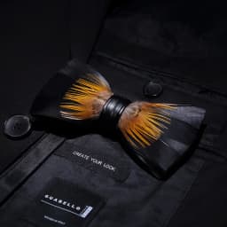 JEMYGINS New Design Men's Wedding Bow Tie Fashion Handmade Feather BowTie Gift for Birthday Party Men Bow Tie Suit Accessories