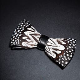 JEMYGINS New Design Men's Wedding Bow Tie Fashion Handmade Feather BowTie Gift for Birthday Party Men Bow Tie Suit Accessories
