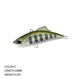 Japan VIB Fishing Lures Spearhead RYUKI Vibration 45S Lure for Summer and Winter Artificial Bait Trouts Tackle Pike Accessories