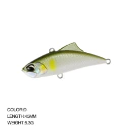 Japan VIB Fishing Lures Spearhead RYUKI Vibration 45S Lure for Summer and Winter Artificial Bait Trouts Tackle Pike Accessories