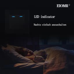 EIOMR Wall Type C Power Outlet Wall Light Switch 16A AC 220V 5V 2.1A with Usb Ports Quick Charge EU Standard USB Charging Socket