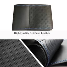 Car Accessorie For BMW X5 F15 2013 2014-2018 X6 F16 2015 -2019 Hand Stitch Microfiber Leather Braid Car Steering Wheel Cover